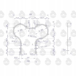 Timing cover gasket krazelite 0 8mm c 330
