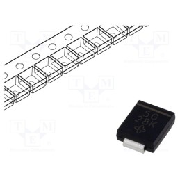 3 pcs x VISHAY - S5G-E3/57T - Diode: rectifying, SMD, 400V, 5A, 2.5us, SMC, Ufmax: 1.15V, Ifsm: 100A