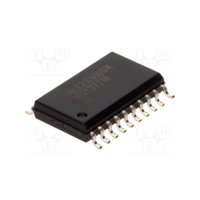 3 pcs x TEXAS INSTRUMENTS - CD74HCT377M - IC: digital, D flip-flop, Ch: 8, SMD, SO20, , HCT
