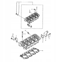 Cylinder head ls tractor ls u43 ls u50 l