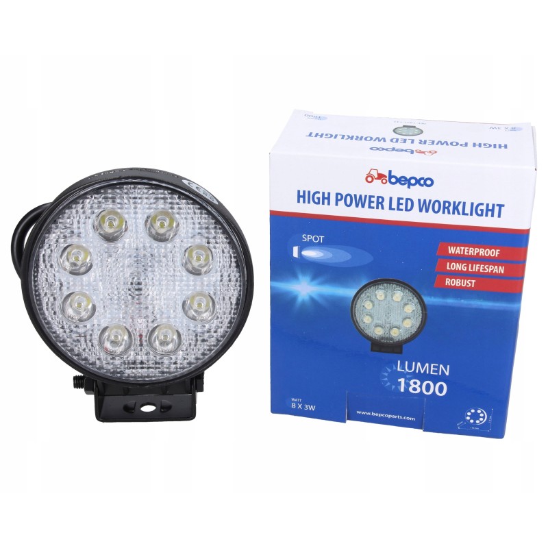 LED work lamp 24w 1800lm focused light