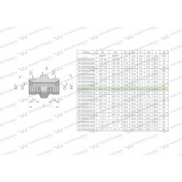 Inch hydraulic connector bb 5 8 bsp waryn