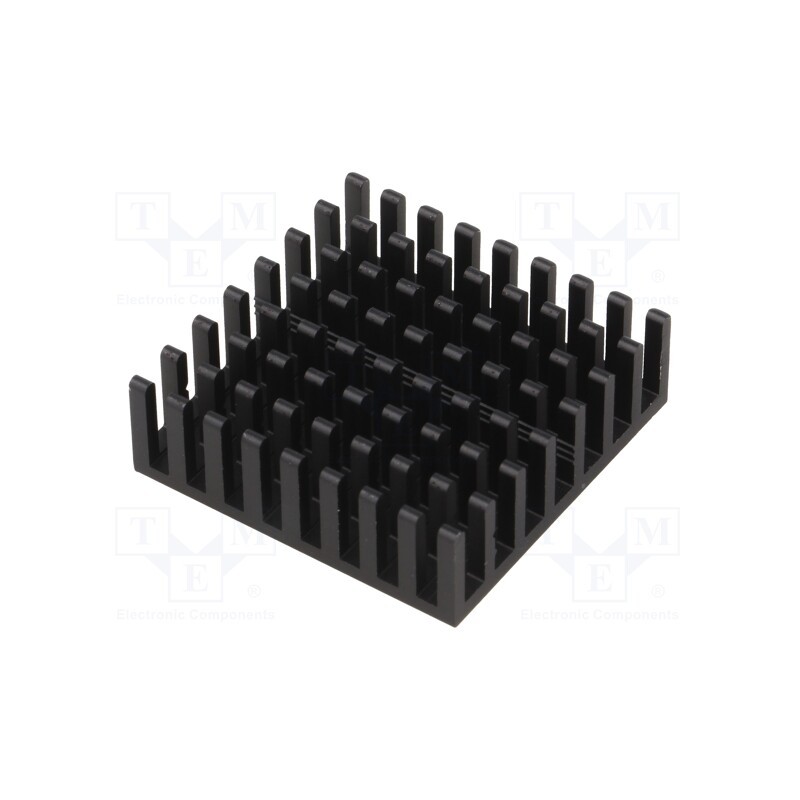 1 pcs x FISCHER ELEKTRONIK - ICK BGA 31 X 31 X 10 - Heatsink: extruded, black, L: 31mm, W: 31mm, H: 10mm, aluminium