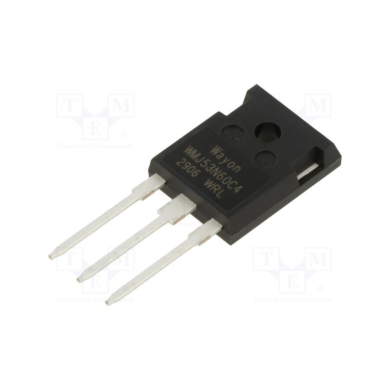 1 pcs x WAYON - WMJ53N60C4 - Transistor: N-MOSFET, WMOS™ C4, unipolar, 600V, 26A, Idm: 90A, 350W