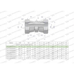 Inch hydraulic connector aa 1 4 bsp waryn