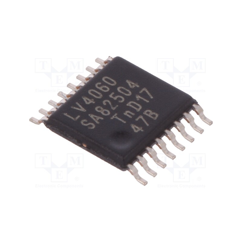 1 pcs x NEXPERIA - 74LV4060PW,112 - IC: digital, 14bit,binary counter, TTL, SMD, TSSOP16, LV, 1÷5.5VDC