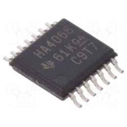 1 pcs x TEXAS INSTRUMENTS - SN74AHC4066PW - IC: digital, bilateral,switch, SMD, TSSOP14, 2÷5.5VDC, AHC,