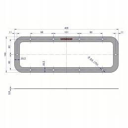Lower seal of the reduction gear krazelit 0 8mm c 360 orig