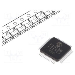 1 pcs x MICROCHIP TECHNOLOGY - PIC16F19186-I/PT - IC: PIC microcontroller, 28kB, 32MHz, I2C,SPI,UART x2, 2.3÷5.5VDC