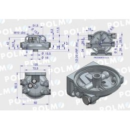 Fuel filter cover mf3 original ursus