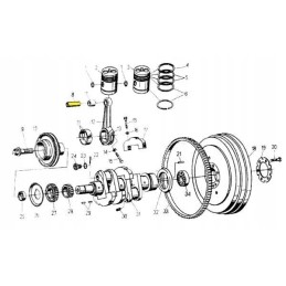 C 330 engine piston pin