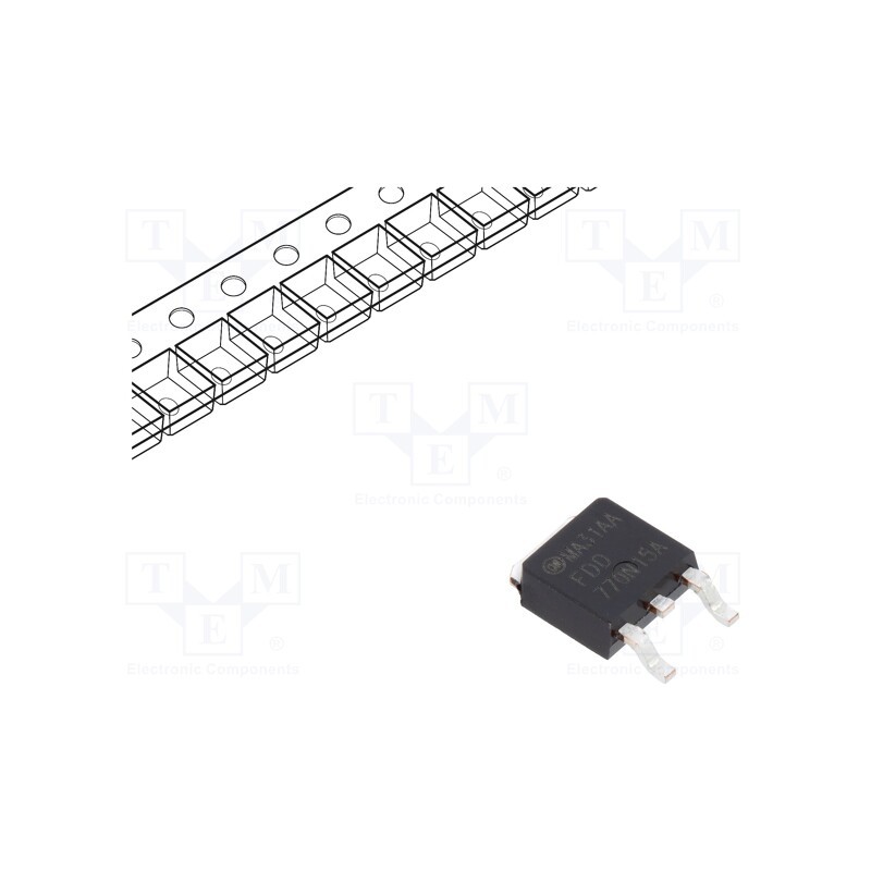 1 pcs x ONSEMI - FDD770N15A - Transistor: N-MOSFET, unipolar, 150V, 18A, 56.8W, DPAK
