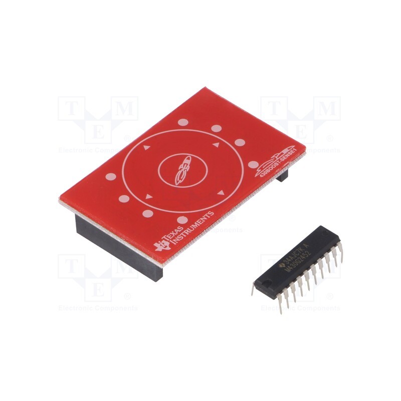 1 pcs x TEXAS INSTRUMENTS - 430BOOST-SENSE1 - Expansion board, capacitive keypad, BoosterPack, pin strips