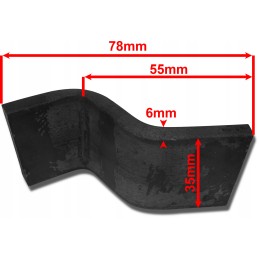 Side lock, tongue, left side clip, d35 d47