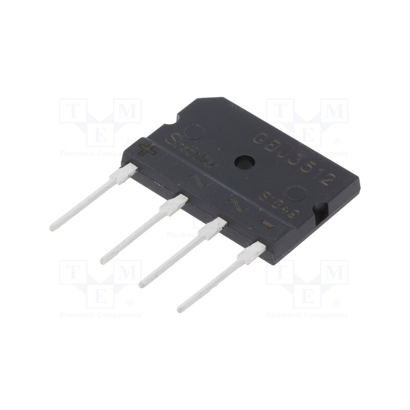 1 pcs x SIRECTIFIER - GBJ3512 - Bridge rectifier: single-phase, Urmax: 1.2kV, If: 35A, Ifsm: 420A