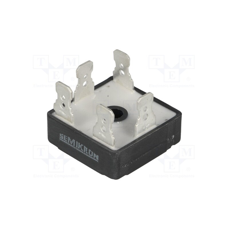 1 pcs x SEMIKRON DANFOSS - SKD 41/08 07638300 - Bridge rectifier: three-phase, Urmax: 800V, If: 41A, Ifsm: 430A, THT