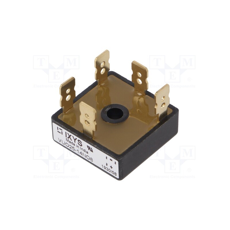 1 pcs x IXYS - VUO25-14NO8 - Bridge rectifier: three-phase, Urmax: 1.4kV, If: 20A, Ifsm: 380A