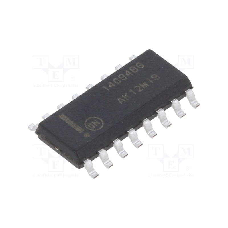 3 pcs x ONSEMI - MC14094BDG - IC: digital, 8bit,shift and store, CMOS, SMD, SO16, 3÷18VDC