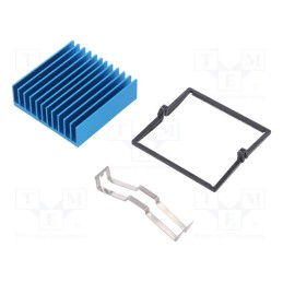 1 pcs x Advanced Thermal Solutions - ATS-X53400G-C1-R0 - Heatsink: extruded, grilled, BGA, blue, L: 40mm, W: 40mm, H: 12.5mm