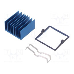 1 pcs x Advanced Thermal Solutions - ATS-X53310P-C1-R0 - Heatsink: extruded, grilled, BGA, blue, L: 31mm, W: 31mm, H: 17.5mm