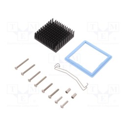 1 pcs x Advanced Thermal Solutions - ATS-61450K-C1-R0 - Heatsink: extruded, grilled, black, L: 45mm, W: 45mm, H: 14.5mm