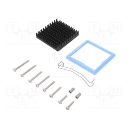 1 pcs x Advanced Thermal Solutions - ATS-61450D-C1-R0 - Heatsink: extruded, grilled, black, L: 45mm, W: 45mm, H: 9.5mm