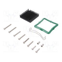 1 pcs x Advanced Thermal Solutions - ATS-61400D-C1-R0 - Heatsink: extruded, grilled, black, L: 40mm, W: 40mm, H: 9.5mm