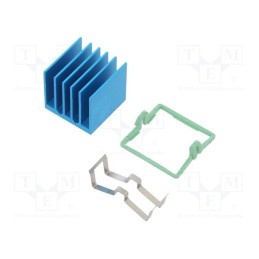 1 pcs x Advanced Thermal Solutions - ATS-X53190P-C1-R0 - Heatsink: extruded, grilled, BGA, blue, L: 19mm, W: 19mm, H: 17.5mm