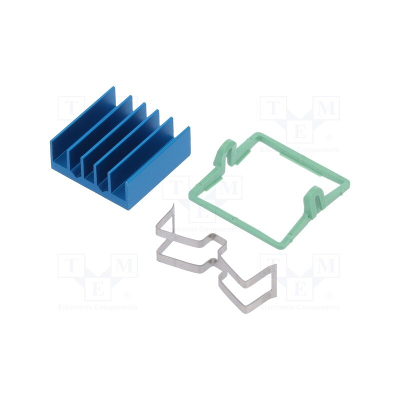 1 pcs x Advanced Thermal Solutions - ATS-X53190B-C1-R0 - Heatsink: extruded, grilled, BGA, blue, L: 19mm, W: 19mm, H: 7.5mm