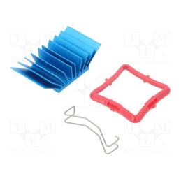 1 pcs x Advanced Thermal Solutions - ATS-50270G-C1-R0 - Heatsink: extruded, grilled, BGA, blue, L: 27mm, W: 27mm, H: 12.5mm
