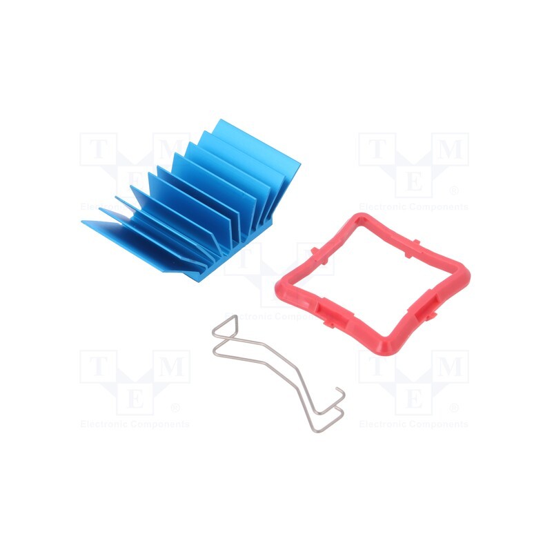 1 pcs x Advanced Thermal Solutions - ATS-50270G-C1-R0 - Heatsink: extruded, grilled, BGA, blue, L: 27mm, W: 27mm, H: 12.5mm