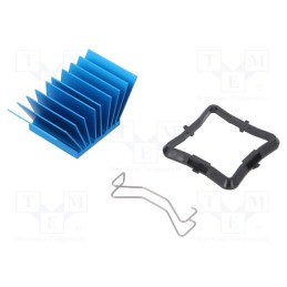 1 pcs x Advanced Thermal Solutions - ATS-50250P-C1-R0 - Heatsink: extruded, grilled, BGA, blue, L: 25mm, W: 25mm, H: 17.5mm