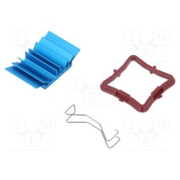 1 pcs x Advanced Thermal Solutions - ATS-50230B-C1-R0 - Heatsink: extruded, grilled, BGA, blue, L: 23mm, W: 23mm, H: 7.5mm