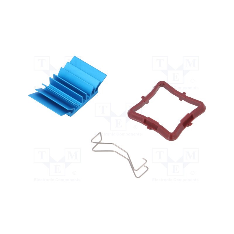 1 pcs x Advanced Thermal Solutions - ATS-50230B-C1-R0 - Heatsink: extruded, grilled, BGA, blue, L: 23mm, W: 23mm, H: 7.5mm