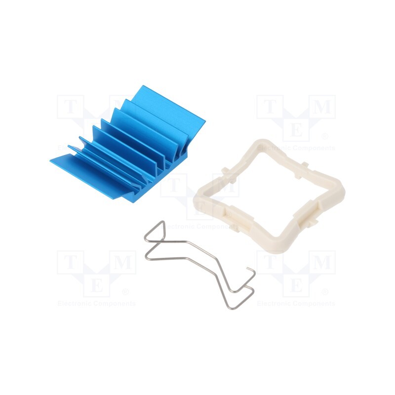 1 pcs x Advanced Thermal Solutions - ATS-50210B-C1-R0 - Heatsink: extruded, grilled, BGA, blue, L: 21mm, W: 21mm, H: 7.5mm
