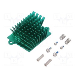 1 pcs x Advanced Thermal Solutions - ATS-1042-C3-R0 - Heatsink: extruded, grilled, BGA, green, L: 41mm, W: 45mm, H: 15mm