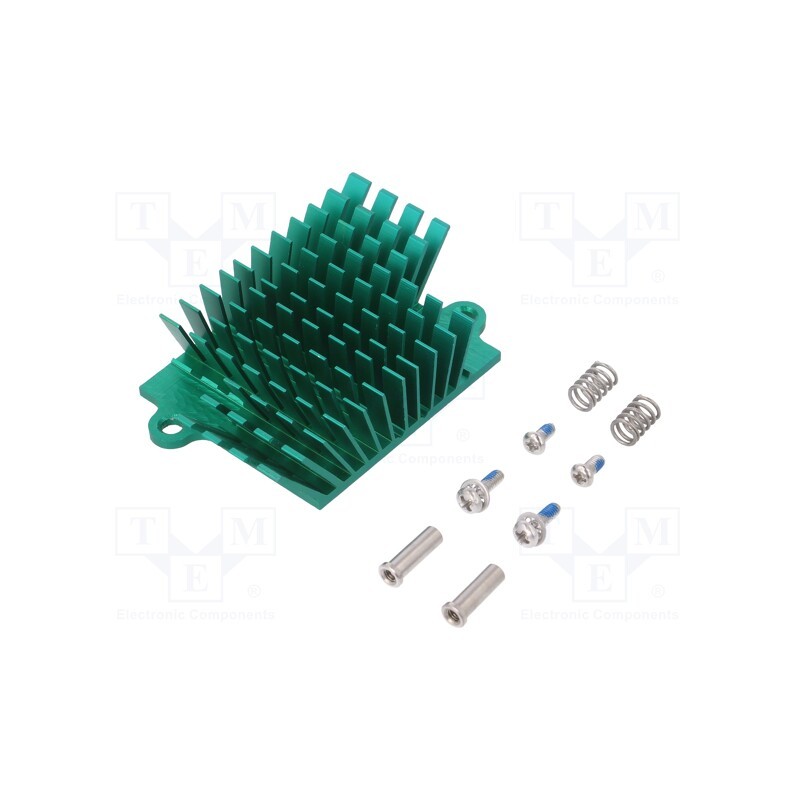 1 pcs x Advanced Thermal Solutions - ATS-1042-C3-R0 - Heatsink: extruded, grilled, BGA, green, L: 41mm, W: 45mm, H: 15mm