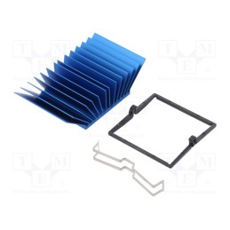 1 pcs x Advanced Thermal Solutions - ATS-X50400P-C1-R0 - Heatsink: extruded, grilled, BGA, blue, L: 40mm, W: 40mm, H: 17.5mm