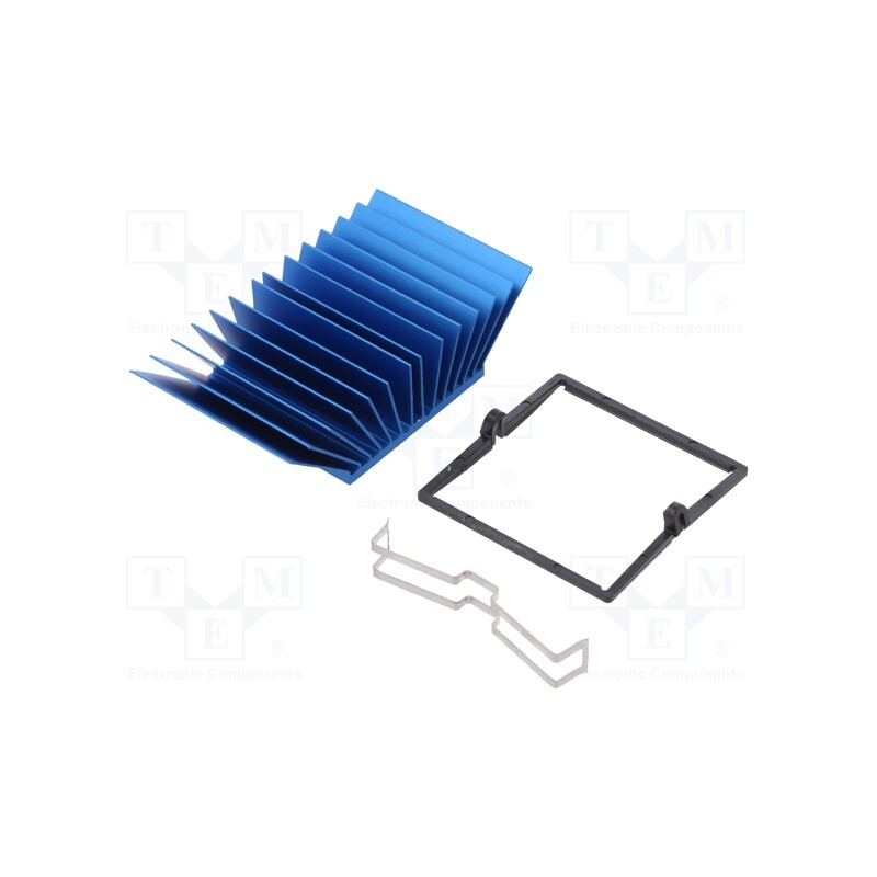 1 pcs x Advanced Thermal Solutions - ATS-X50400P-C1-R0 - Heatsink: extruded, grilled, BGA, blue, L: 40mm, W: 40mm, H: 17.5mm