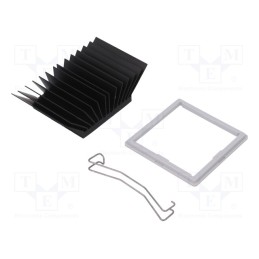 1 pcs x Advanced Thermal Solutions - ATS-51425R-C1-R0 - Heatsink: extruded, grilled, BGA, black, L: 42.5mm, W: 42.5mm
