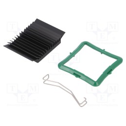 1 pcs x Advanced Thermal Solutions - ATS-51400D-C1-R0 - Heatsink: extruded, grilled, BGA, black, L: 40mm, W: 40mm, H: 9.5mm
