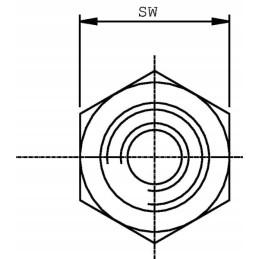 Reducing connector female thread 3 8 x1 4