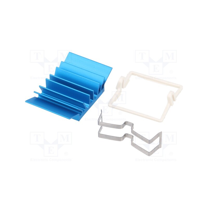 1 pcs x Advanced Thermal Solutions - ATS-X50210B-C1-R0 - Heatsink: extruded, grilled, BGA, blue, L: 21mm, W: 21mm, H: 7.5mm