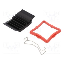 1 pcs x Advanced Thermal Solutions - ATS-51270D-C1-R0 - Heatsink: extruded, grilled, BGA, black, L: 27mm, W: 27mm, H: 9.5mm