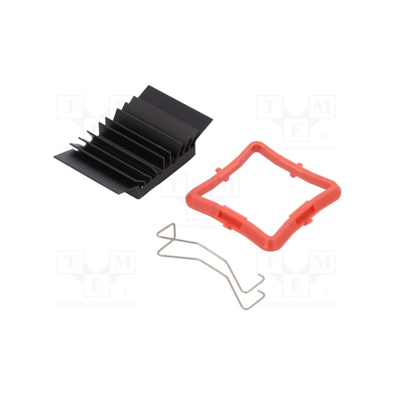 1 pcs x Advanced Thermal Solutions - ATS-51270D-C1-R0 - Heatsink: extruded, grilled, BGA, black, L: 27mm, W: 27mm, H: 9.5mm