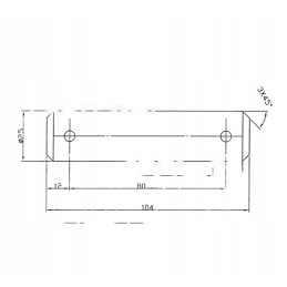 The upper hanger mounting pin has two cotter pins