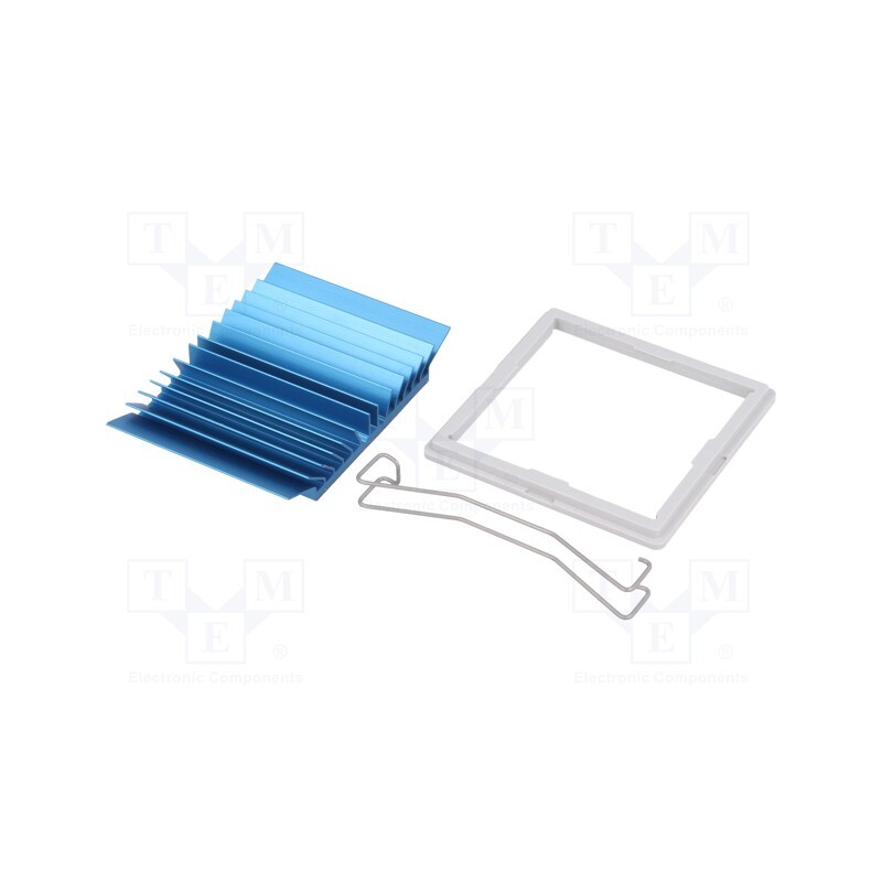 1 pcs x Advanced Thermal Solutions - ATS-50425B-C1-R0 - Heatsink: extruded, grilled, BGA, blue, L: 42.5mm, W: 42.5mm, H: 7.5mm