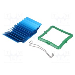 1 pcs x Advanced Thermal Solutions - ATS-50400G-C1-R0 - Heatsink: extruded, grilled, BGA, blue, L: 40mm, W: 42.5mm, H: 12.5mm