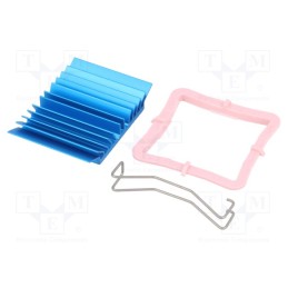 1 pcs x Advanced Thermal Solutions - ATS-50330B-C1-R0 - Heatsink: extruded, grilled, BGA, blue, L: 33mm, W: 33mm, H: 7.5mm