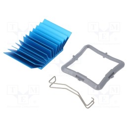 1 pcs x Advanced Thermal Solutions - ATS-50325G-C1-R0 - Heatsink: extruded, grilled, BGA, blue, L: 32.5mm, W: 32.5mm, 3.5°C/W